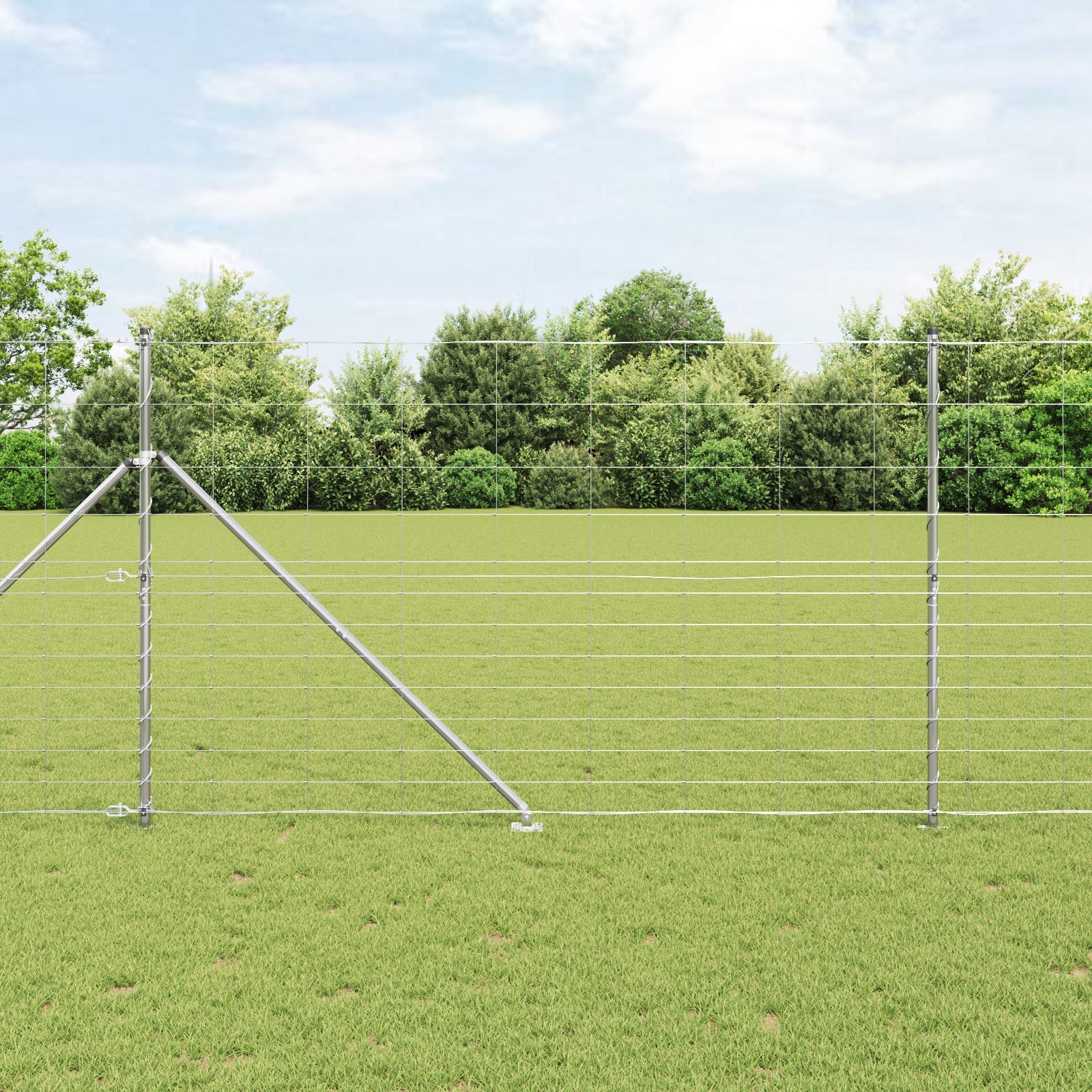 Słupek ogrodzeniowy. Galwanizowany 25 x 1,5 m Stal vidaXL