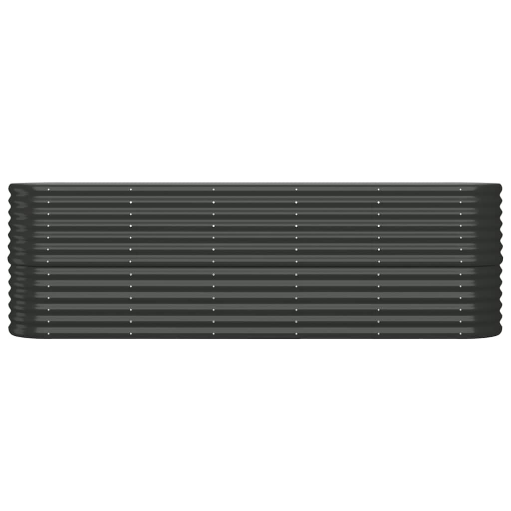 vidaXL Lit surélevé de jardin Acier galvanisé Anthracite - 6