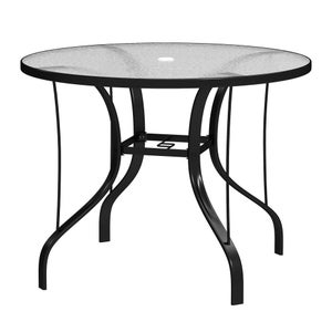 Tomaino - Tavolo Da Giardino In Plastica Rettangolare - Tavolo Plastica Esterno con Gambe Smontabili e Foro per Ombrellone - Tavolino da Esterno Verde
