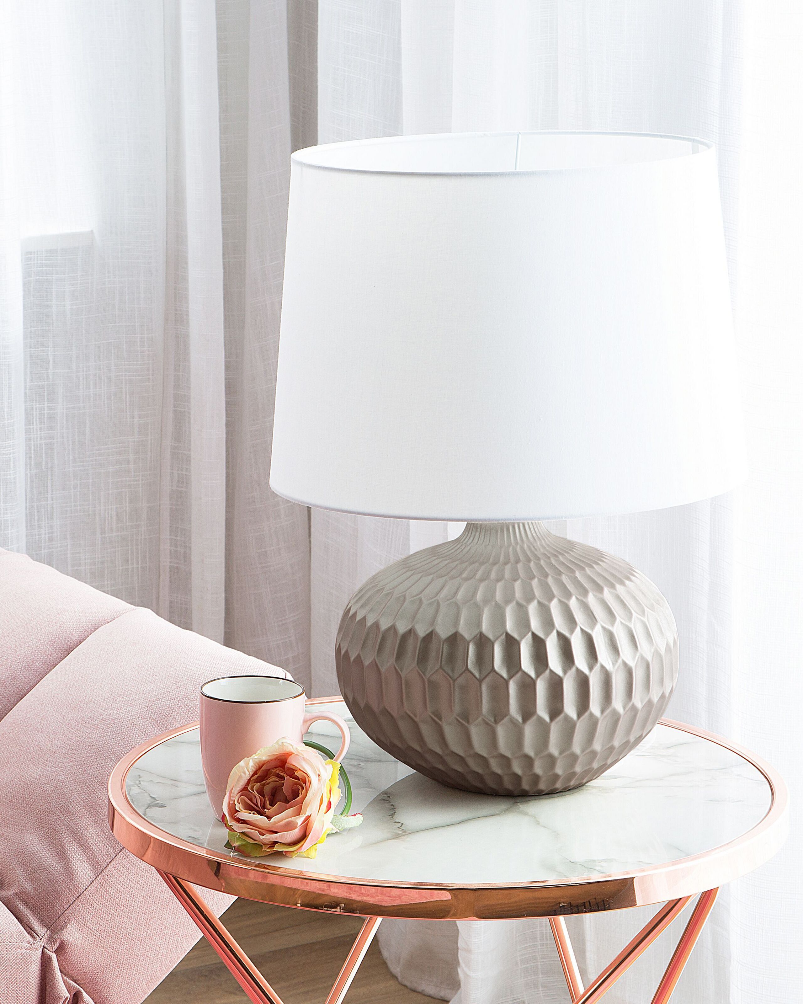 Lampada da tavolo PIRITA Ceramica Oro - 4