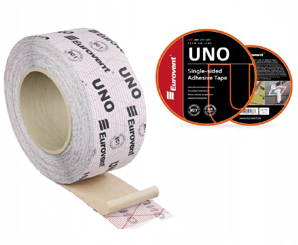 Taśma do folii paroizolacyjnych membran Eurovent Uno 50 mm x 25 m