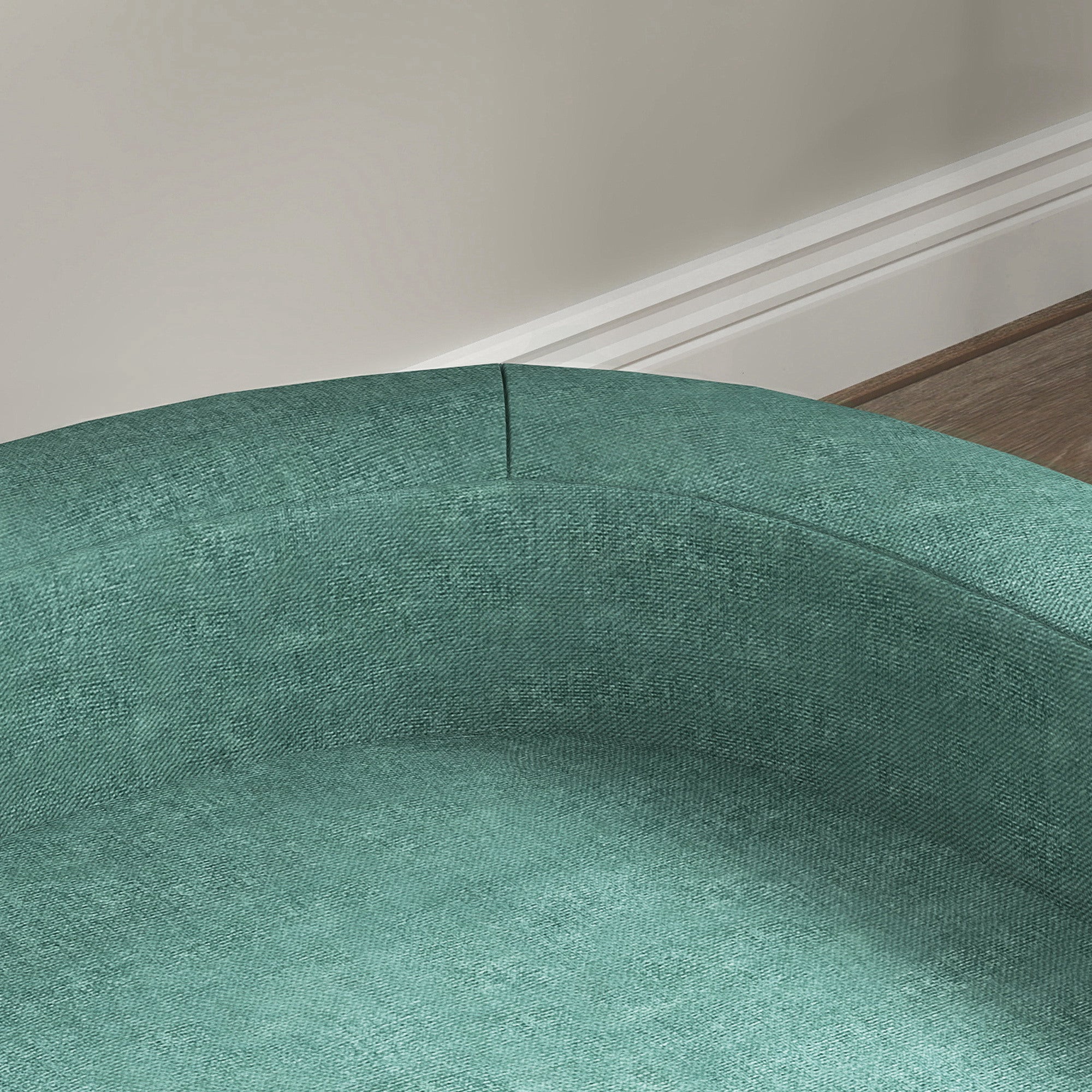 PawHut Sofá para Perros Grandes Cama Elevada para Perros Tapizada con Cojín Lavable y Patas de Madera de Pino Carga 40 kg 98x67x25 cm Verde - 5