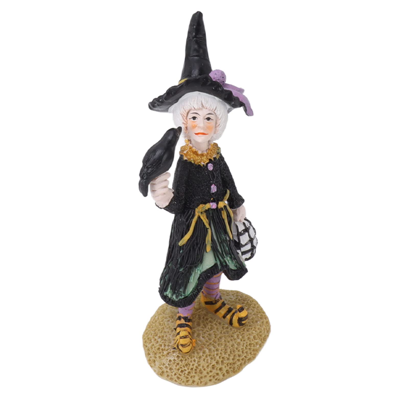 Figurine De Sorcière Suspendue Pour Halloween - Environ 20 Cm, En Résine, Avec Ficelle, Décoration Effrayante Pour Maison Ou Jardin - 6