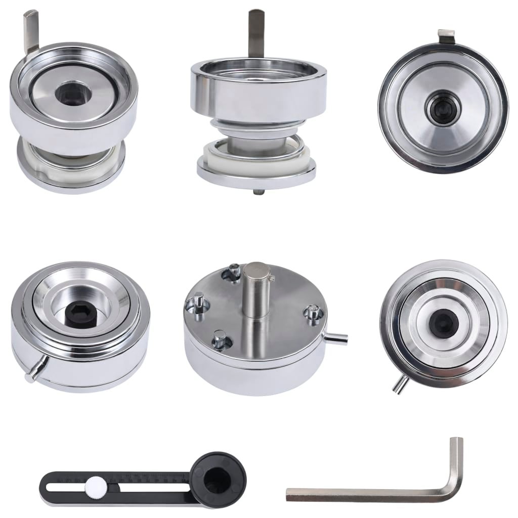 Machine à badges avec cutter circulaire 37 mm vidaXL - 8