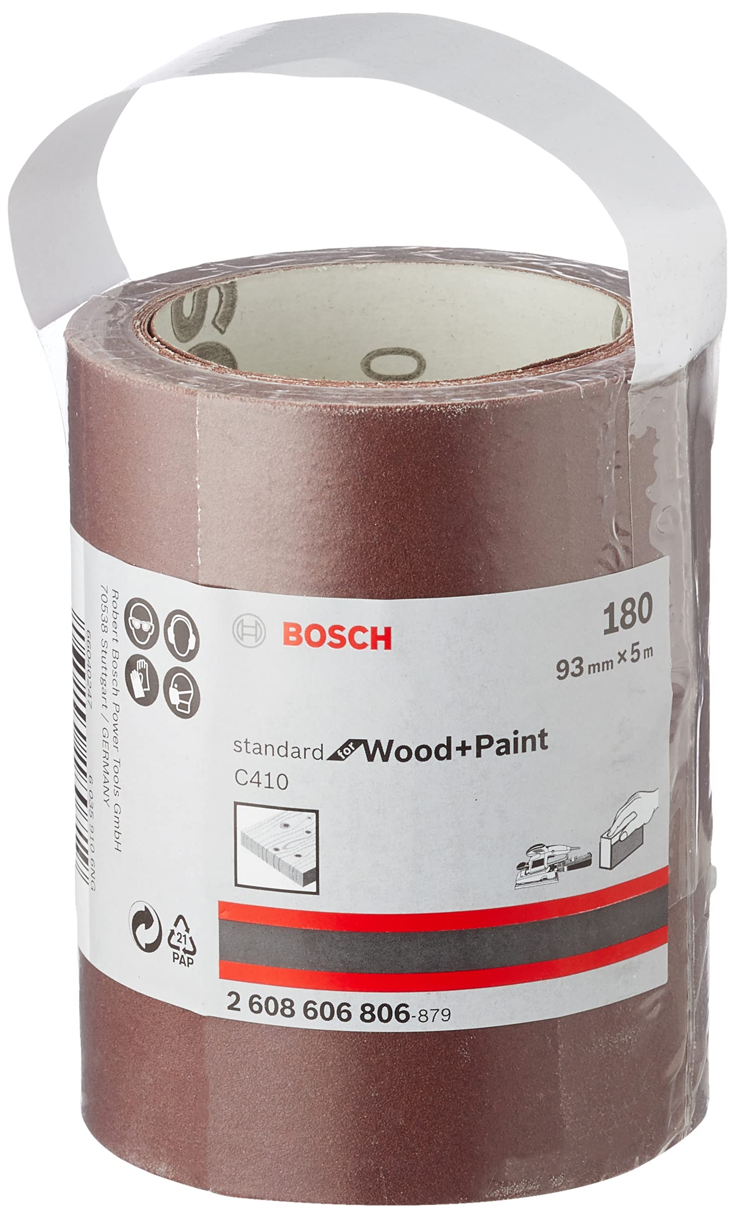 Bosch C410 standardowe rolki papieru ściernego do drewna 93 mm x 5 m 180 - 2608606806 - 4