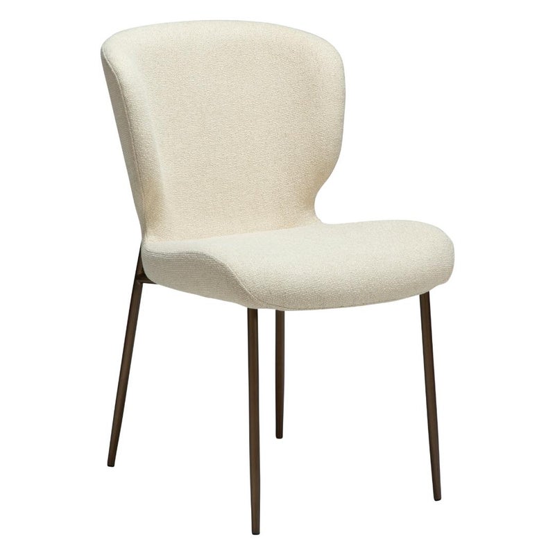 Glory Dan-Form krzesło stołowe bouclé offwhite.