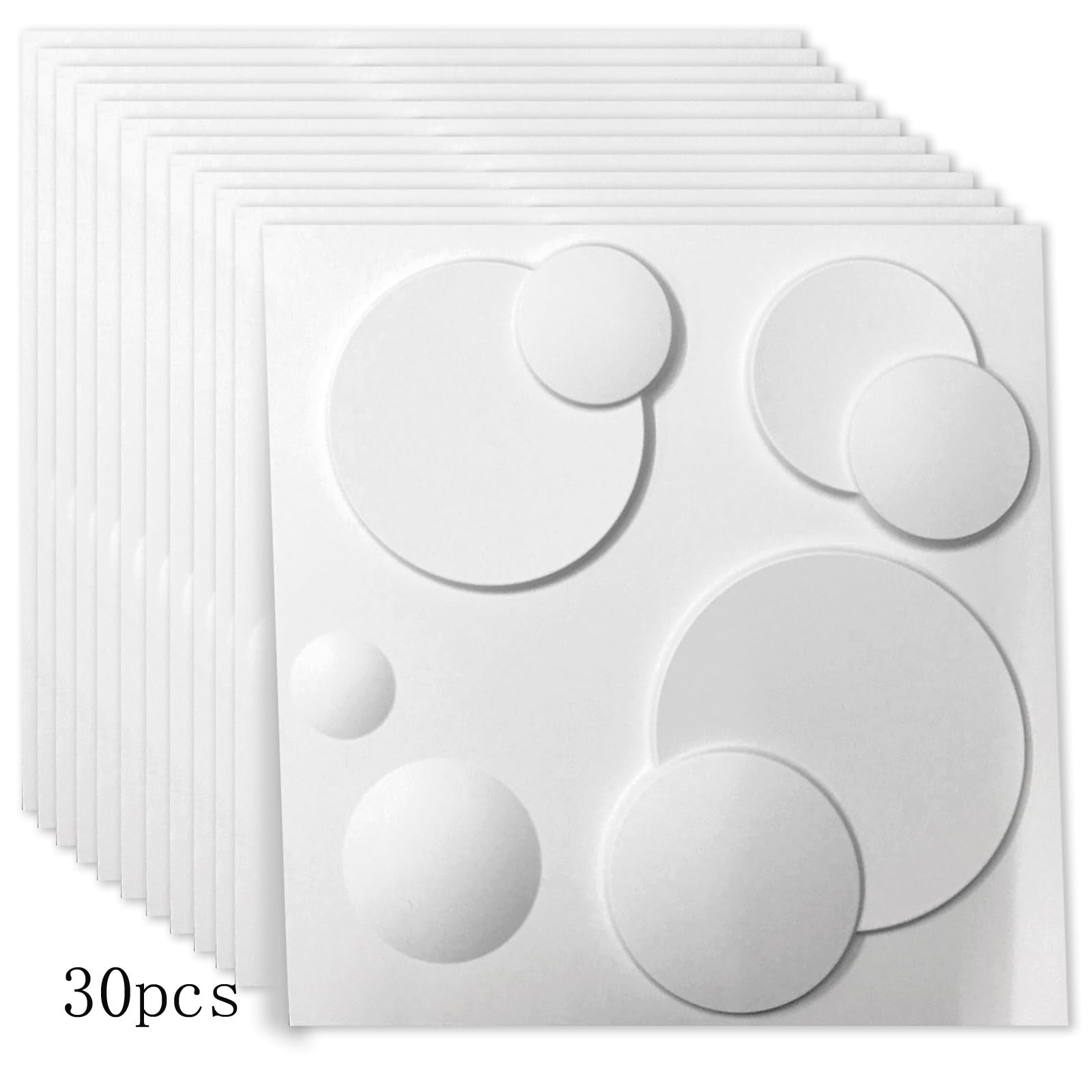 30 paneles de pared 3D de PVC decorativos, 30 x 30 cm, impermeables y ...