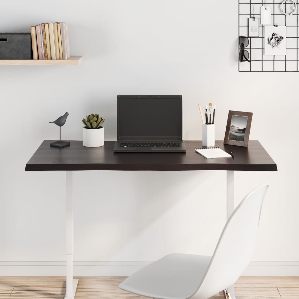 Plateau De Table Dessus de table Plan de travail bois chêne massif traité bordure