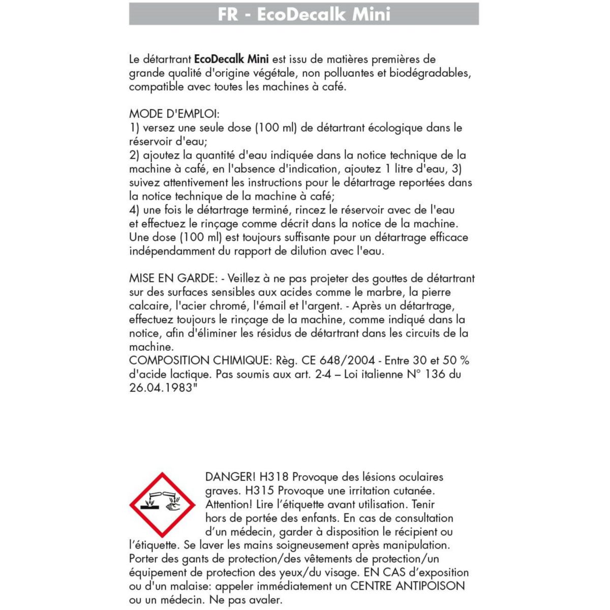 Détartrant DELONGHI DLSC200 ECODECALK 2 x 100 ML pour machine à café - 7