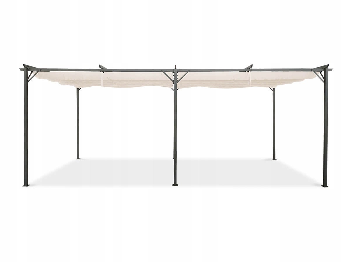 Pergola Tarasowa Hardmaister Ogrodowa Sprint 3x6 Antracyt Białe Zadaszenie Duża 1 szt