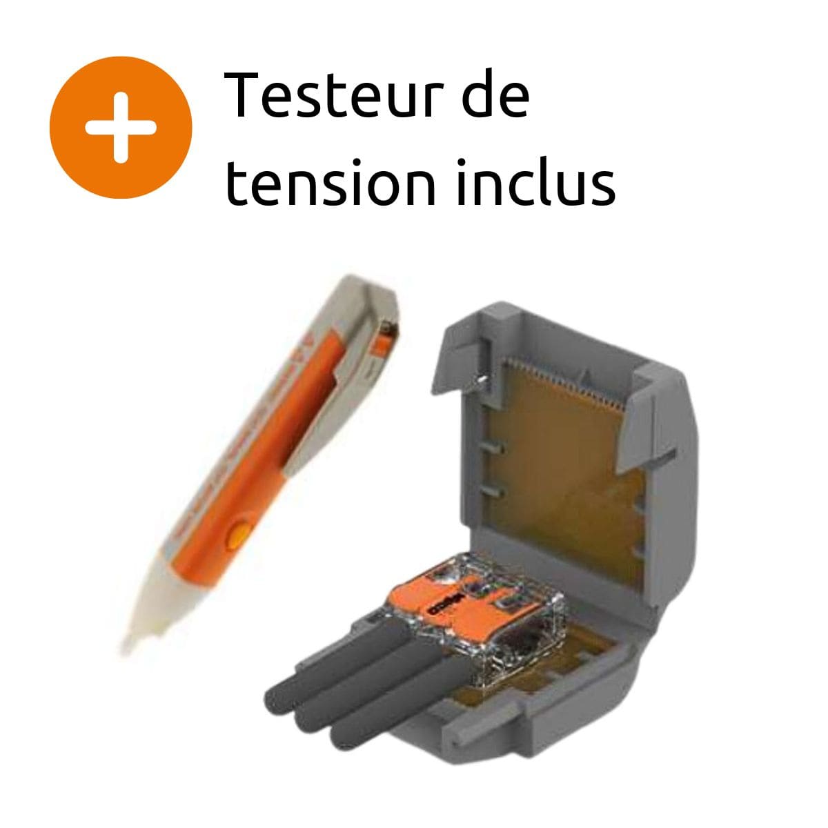 Valise 130 mini bornes de connexion N1 S221 + 5 Gelbox + testeur de tension - Wago - 4