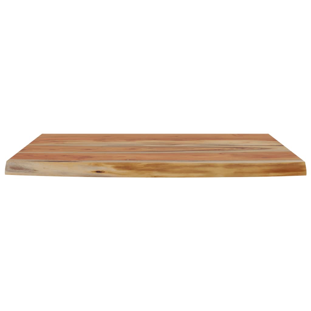 Étagère murale | Étagère flottante | Étagère suspendue rectangulaire massif acacia bordure assortie CFW933665 - 4
