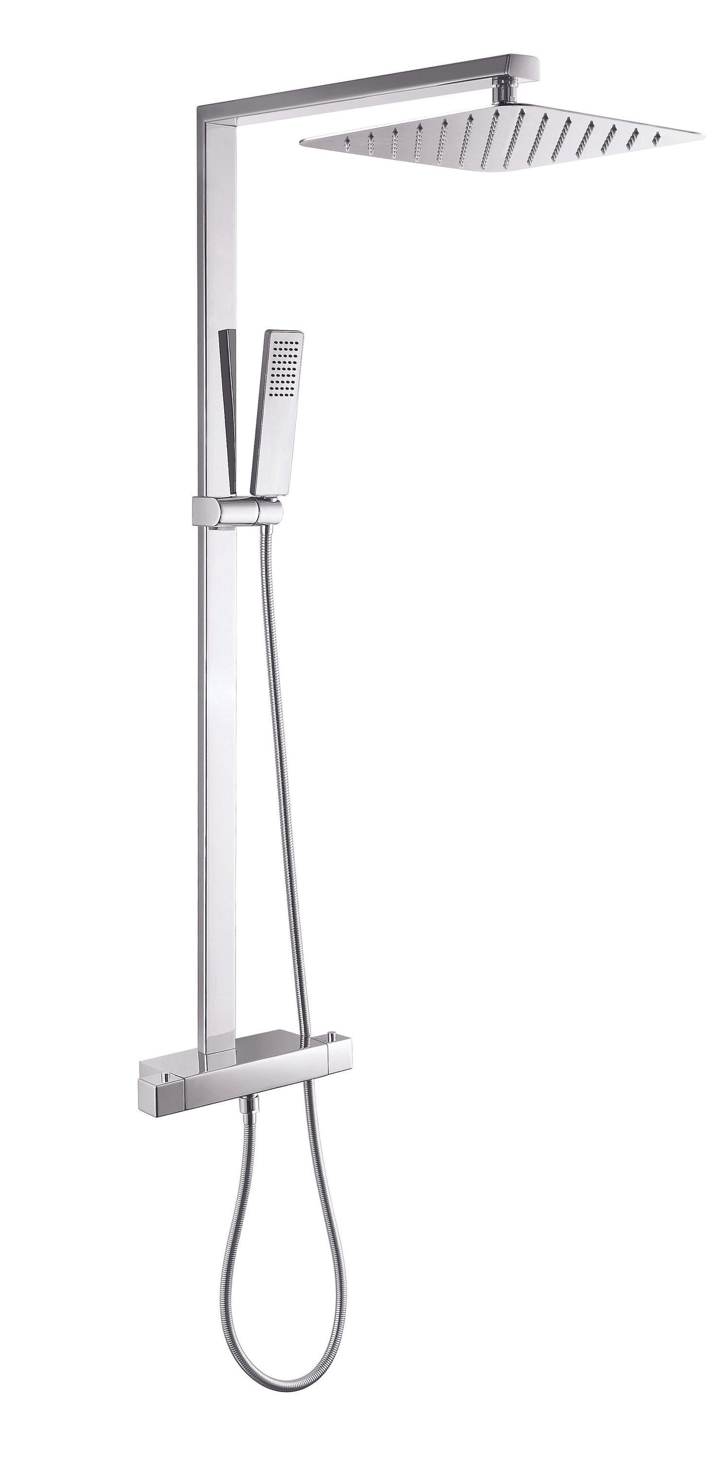 Bernstein Zestaw prysznicowy z termostatem NT6705C deszczownica 30x30 cm - 4