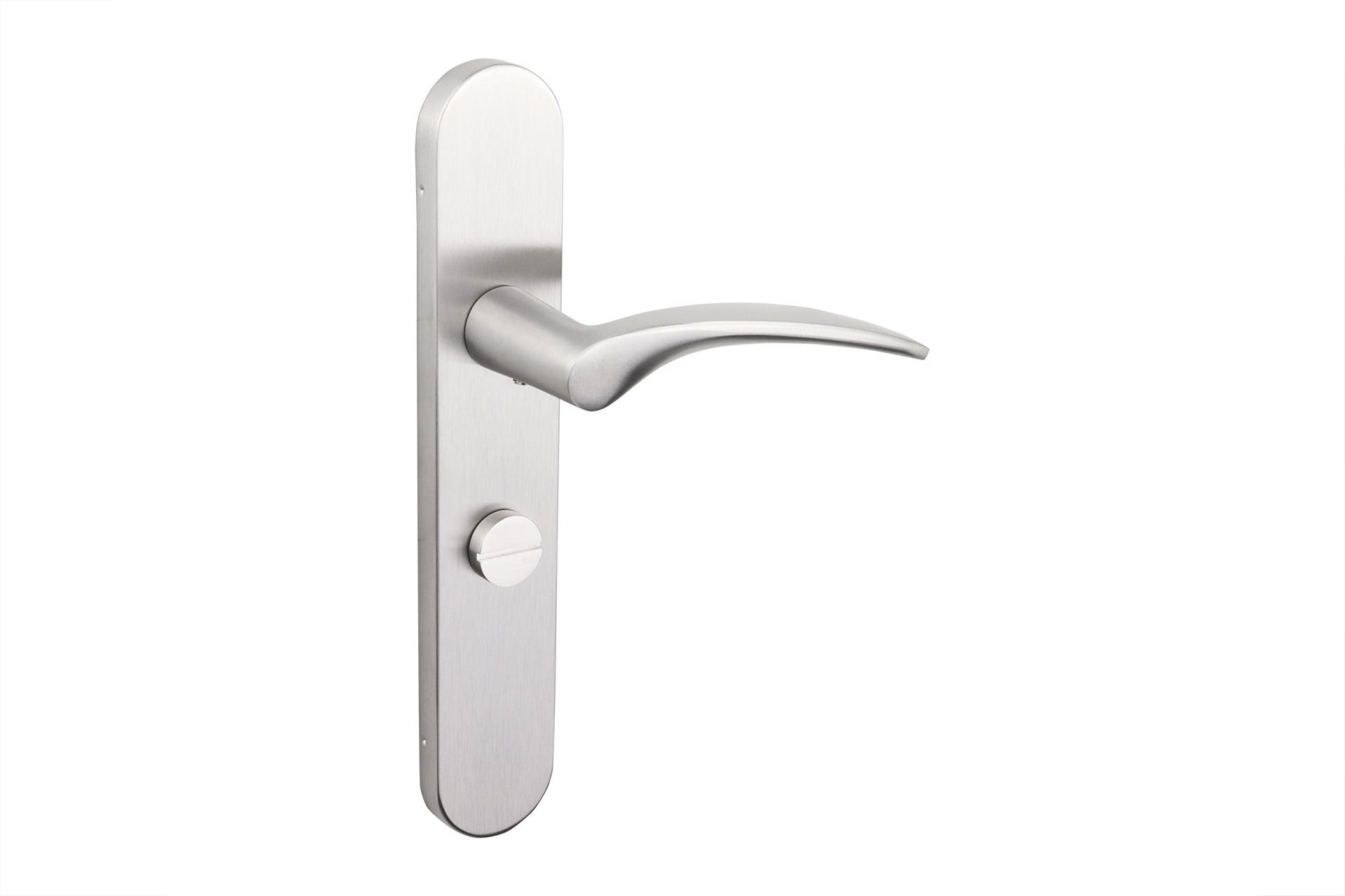 Placa Lisa De Cerradura En Acero Inoxidable Satinado (32 Mm) - Escudo Para Puertas Modernas Marca KK