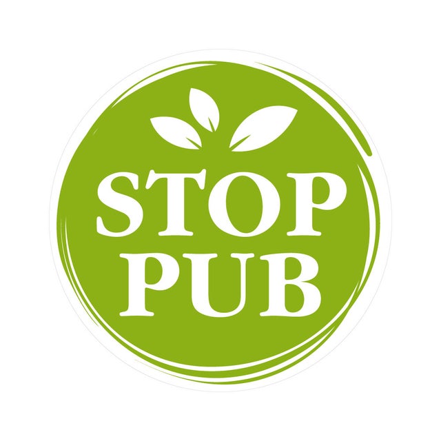 Autocollant "Oui Pub" Pour Boîte Aux Lettres - Vert Avec Logo Pouce, Neuf (HADEXIA)