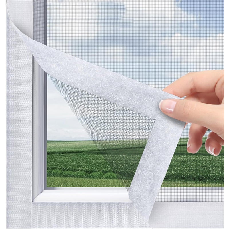 Moskitiera okienna 60x100cm, rolowana, transparentna z taśmą