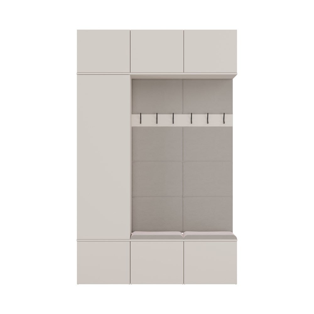Armoire, cachemire / beige, 150 x 238 x 35 cm - 8