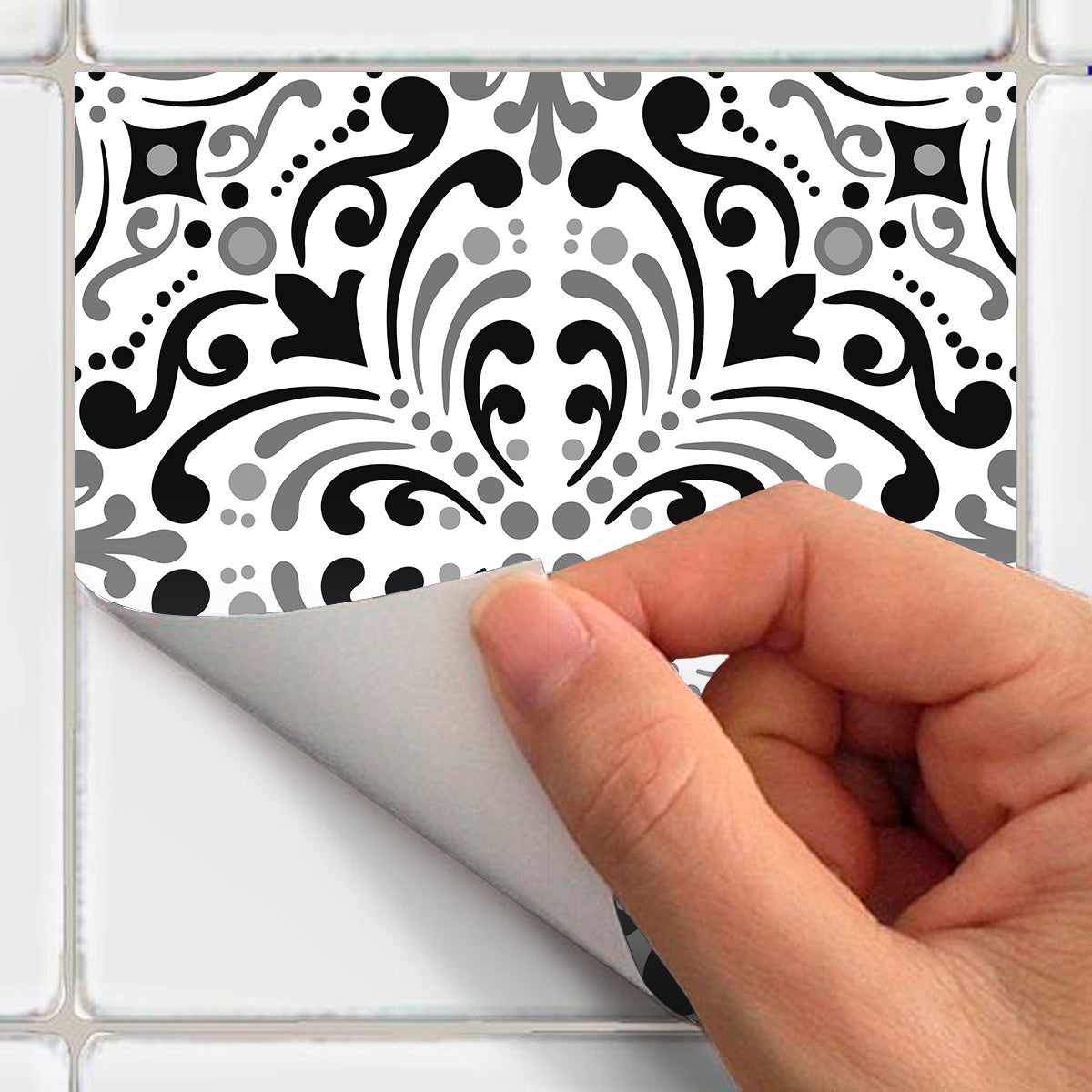 24 adesivi piastrelle di cemento mobili arteta - Sticker adesivo - adesivi murali - 24stickers10x10cm - 4