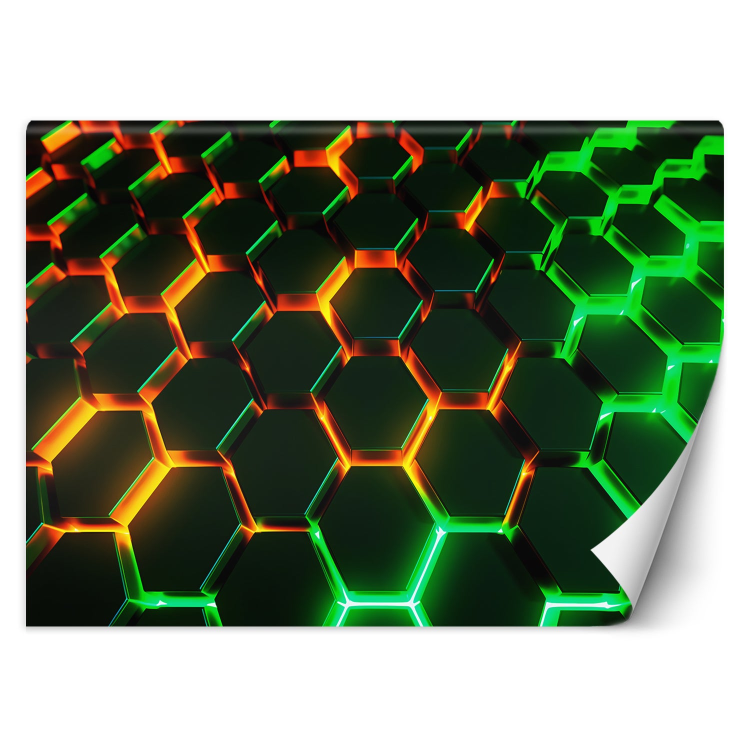 Fototapeta, Neonowe kształty abstrakcja 3D 300x210