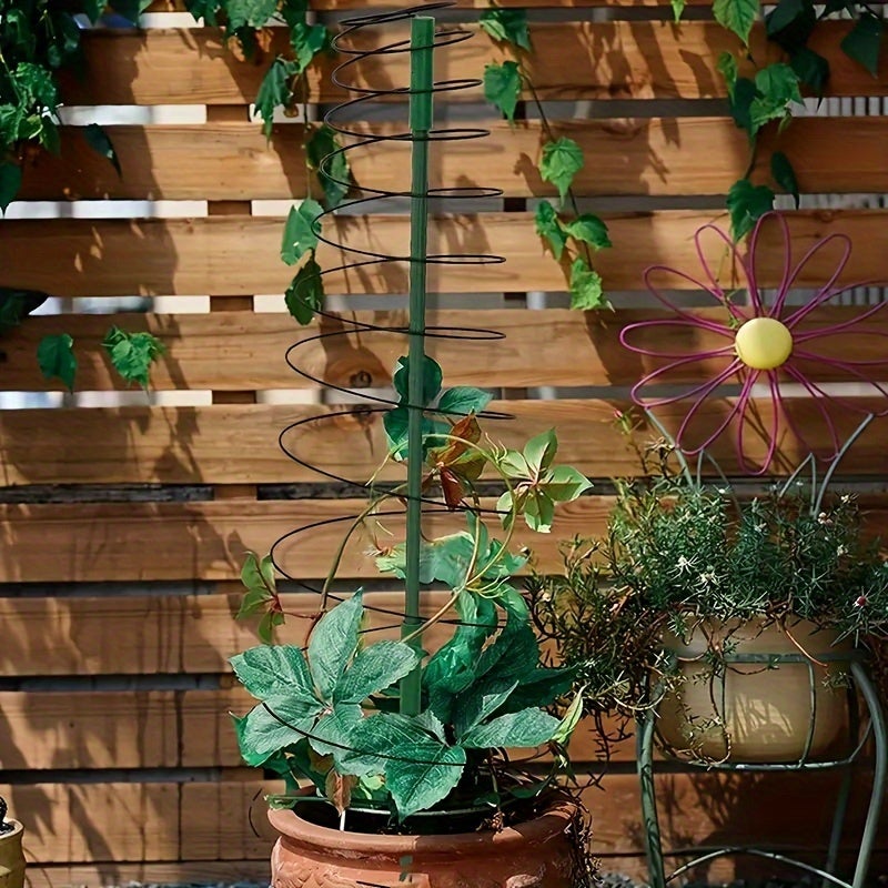 2pcs Plant d'escalade en spirale Support de treillis de jardin réglables pour la fleur, le soutien des plantes de vigne - 7