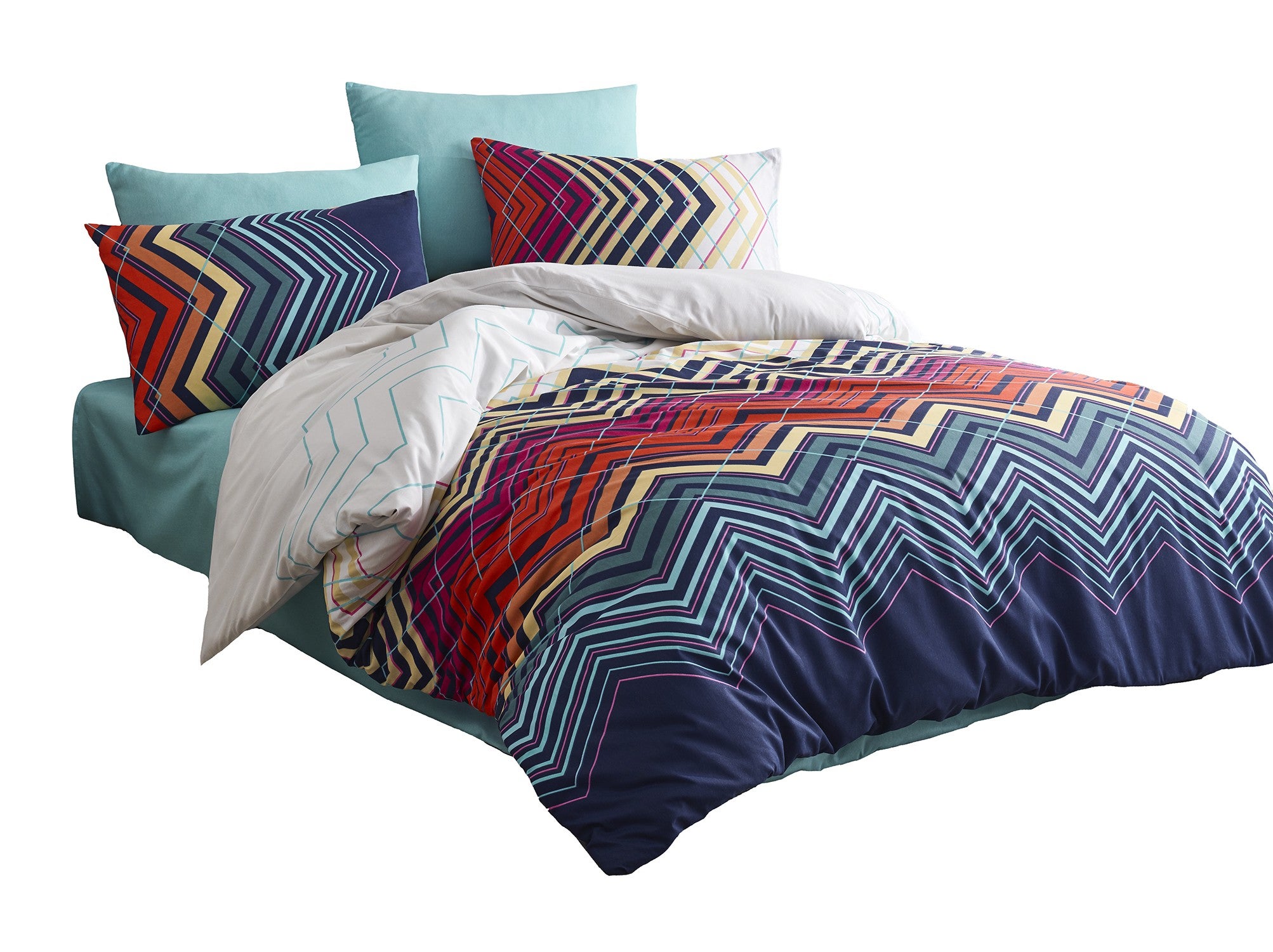 Parure de lit MIRANDA Multicolore - 220x240cm | Leroy Merlin