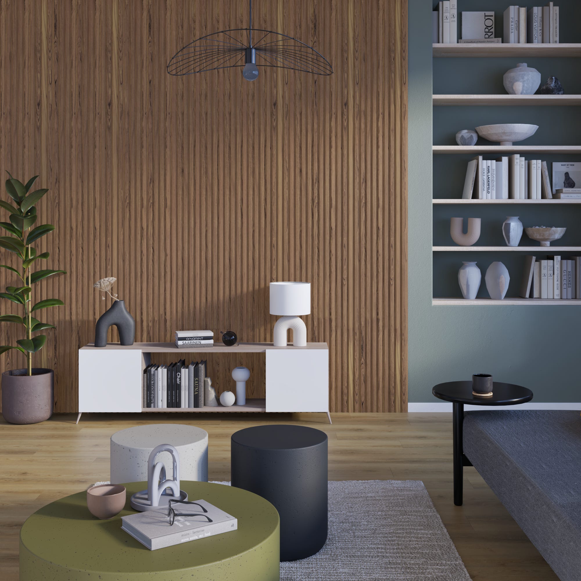 Revestimiento de pared palillería MDF laminado nogal STURA - 16,5 x 260 cm - 0,43 m² - ARTENS - 3