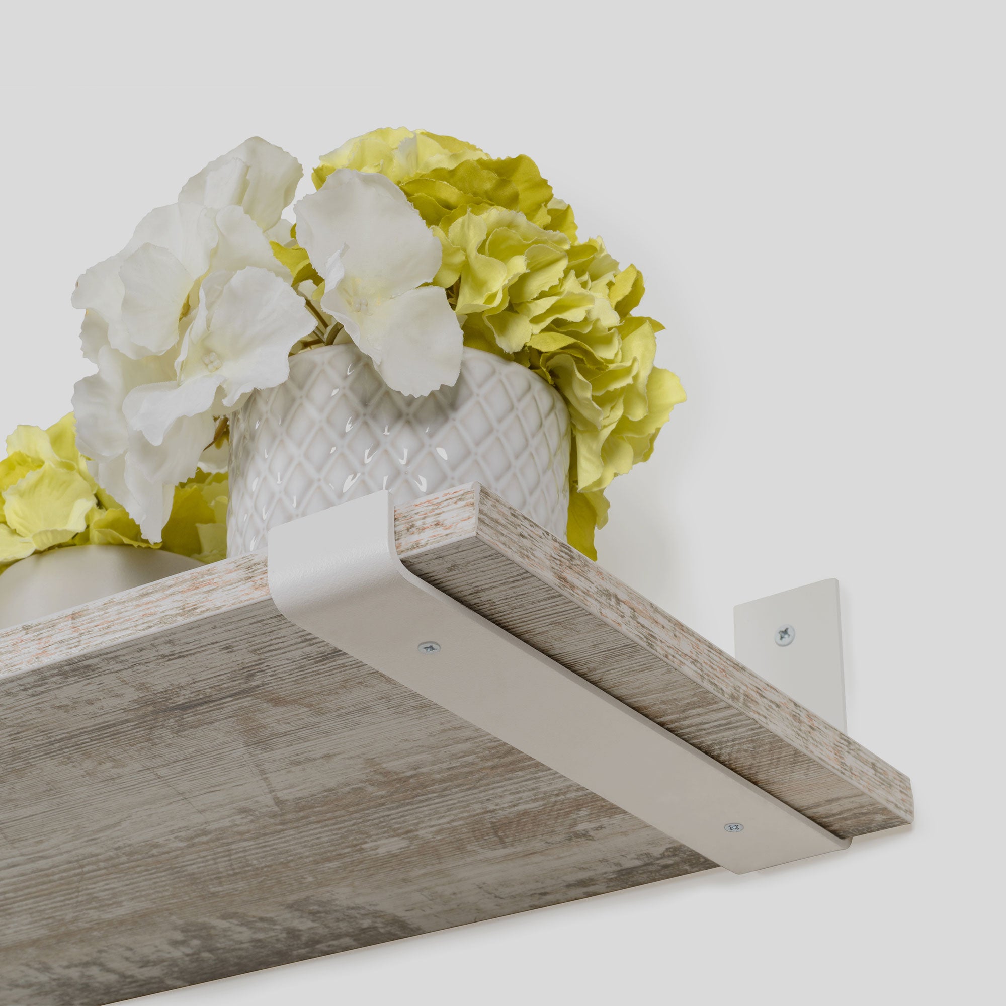 REI | Suporte de Parede para Prateleira 1071 | 204 mm | 40x103x211 mm | Aço Branco Poroso | 15 kg - 5