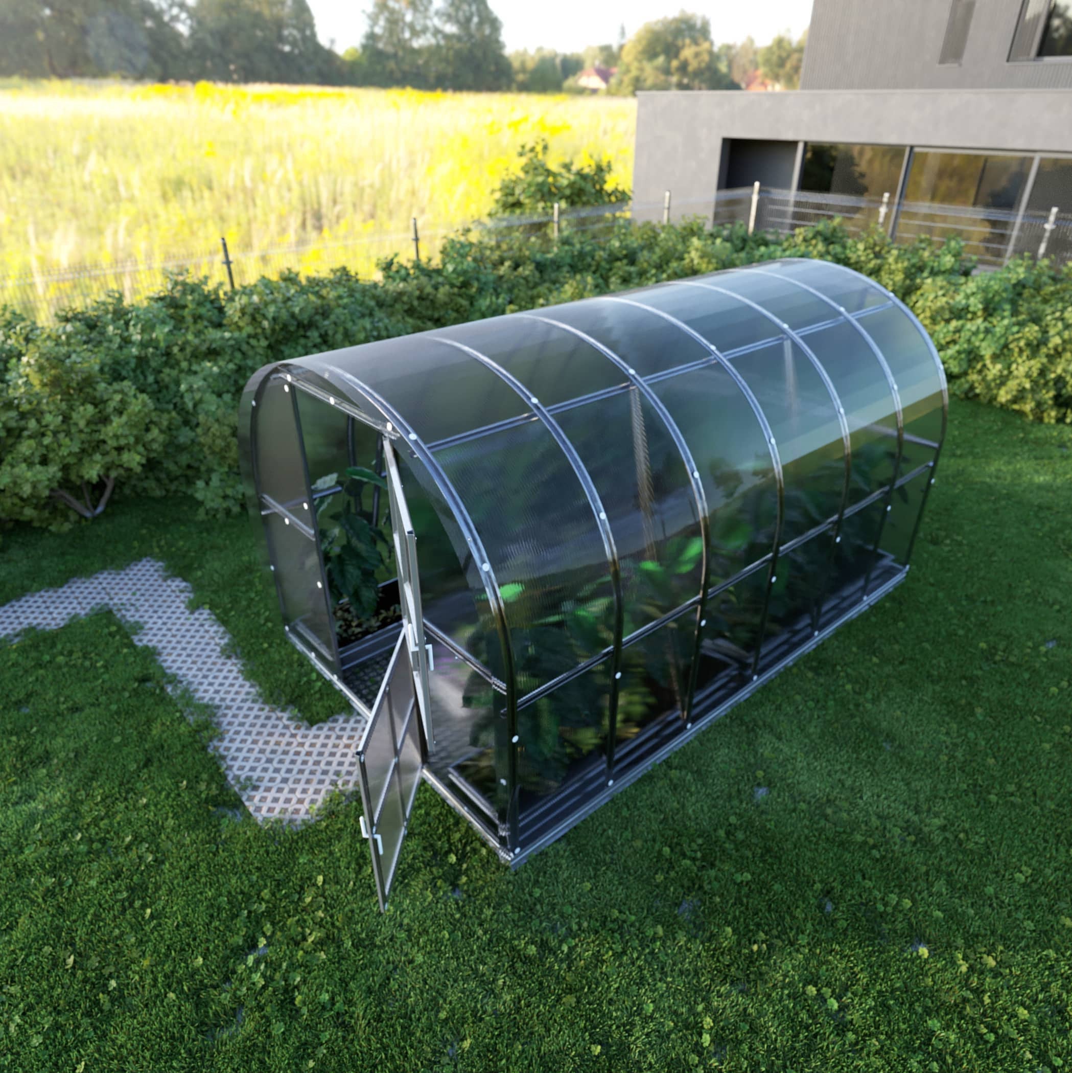 Serre de jardin KLASIKA ARCH 3 x 2 m (6 m²), 6 mm avec revêtement en polycarbonate - 2