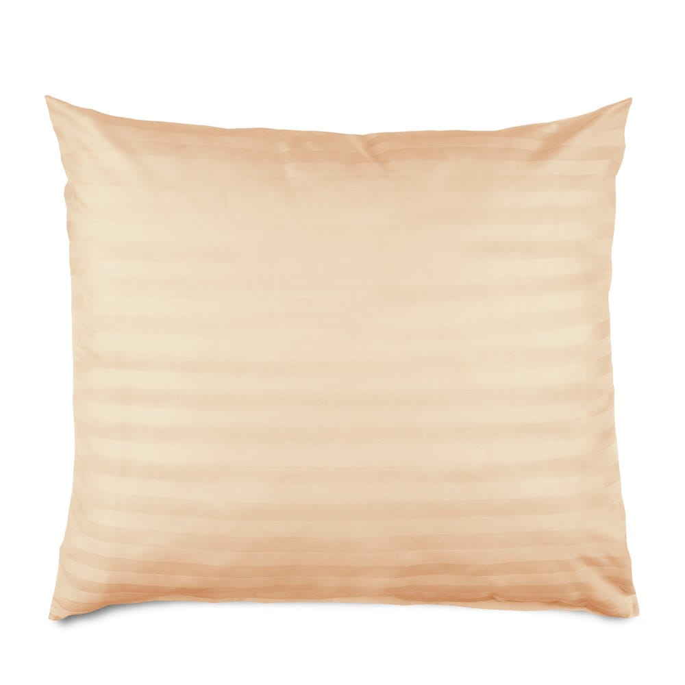 Poszewka bambusowa satyna bawełniana 50x60 Bamboo paski, beżowe - Darymex