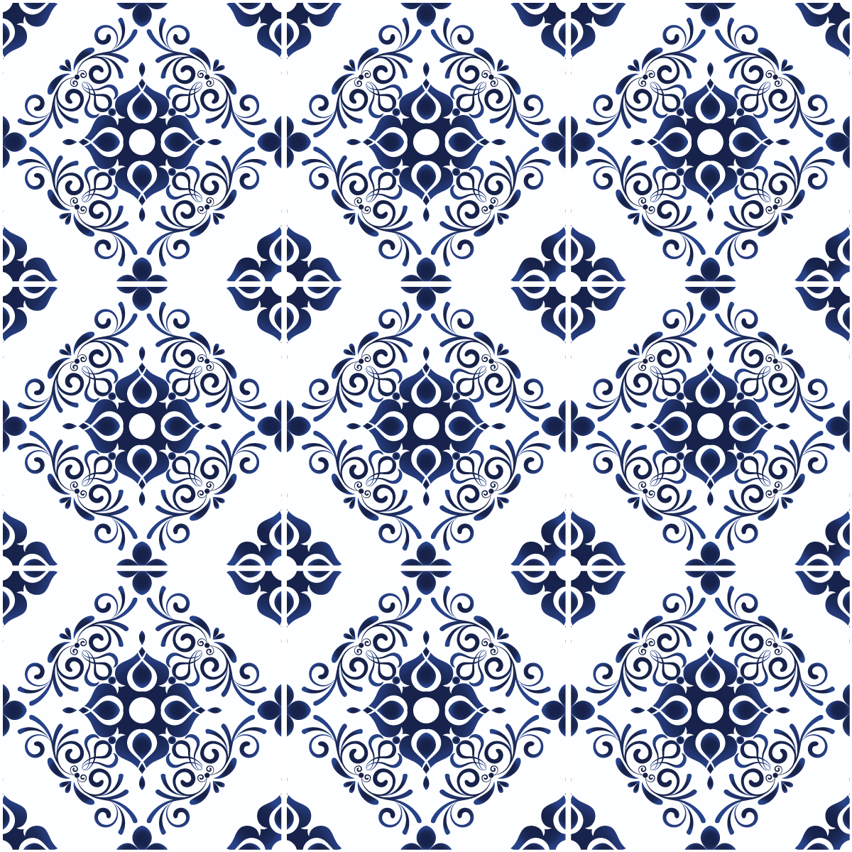 9 adesivi piastrelle di cemento azulejos Clio - Sticker adesivo - adesivi murali - 9stickers20x20cm - 2