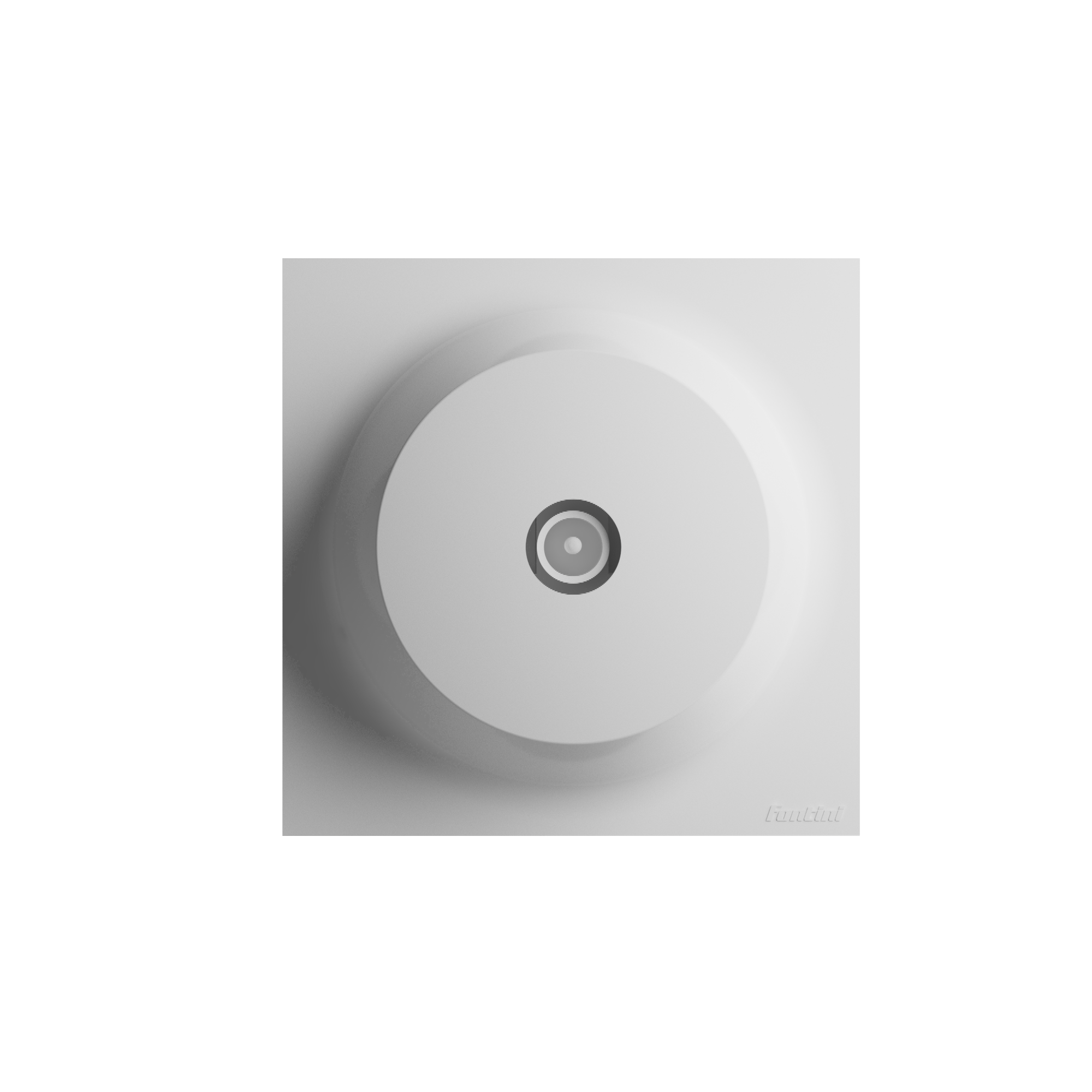 Prise TV fontini Neo Evo, blanc brillant RAL 9003, ABS, extra-plat, 7,8 x 3,1 cm, garantie 10 ans - 2