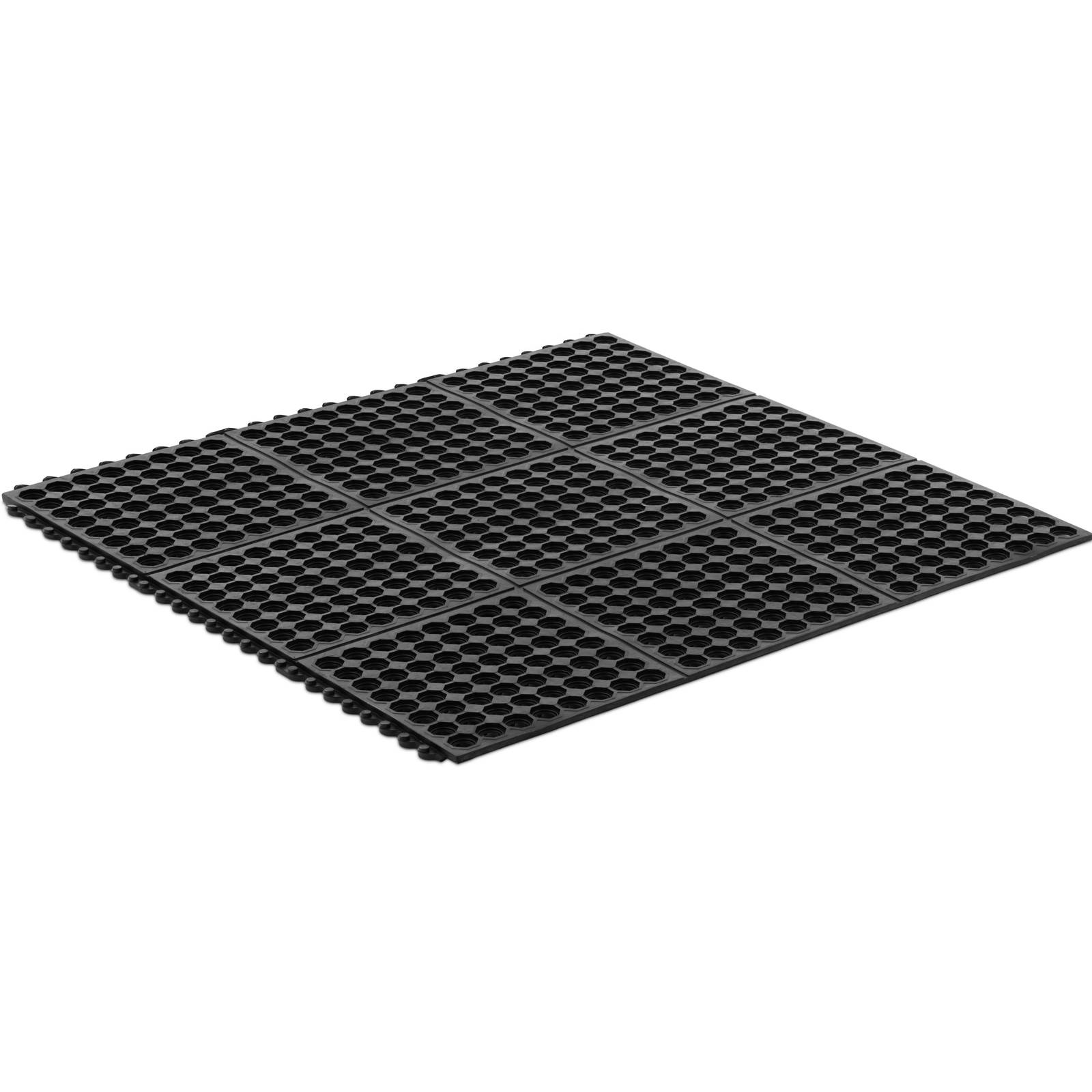 Zerbino Semicircolare In Gomma Con Inserto In Fibra Di Cocco, Antiscivolo, Dimensioni 75x45 Cm, Rilievo Antispolorco