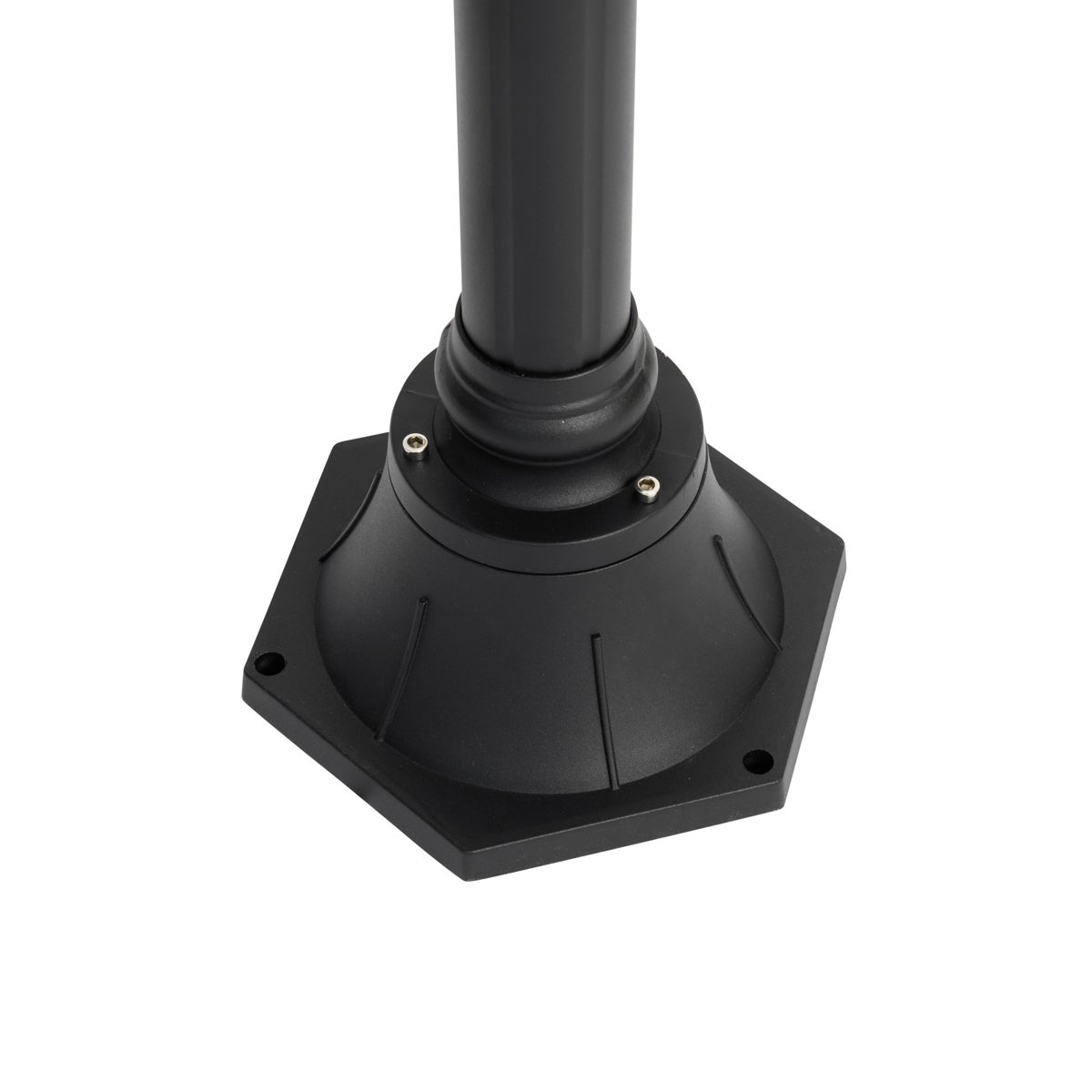 Lanterna da esterno classica nera 235 cm 2 luci IP44 - Berta - 9