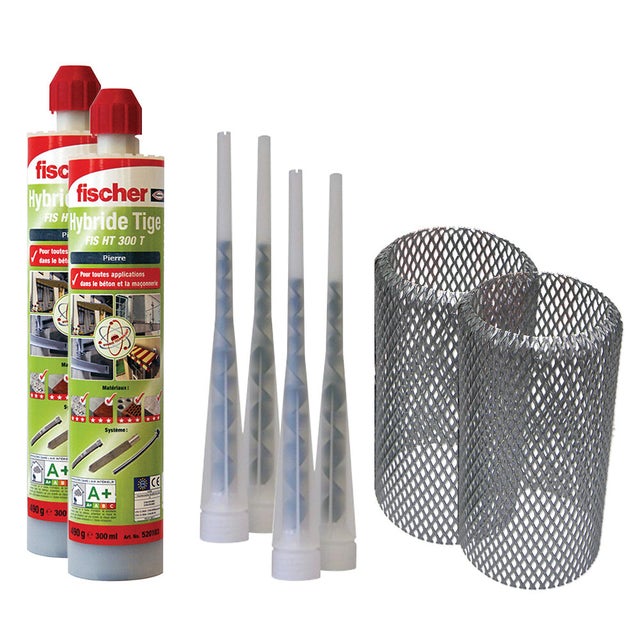 Kit résine de scellement chimique pour 2 gonds motorisés