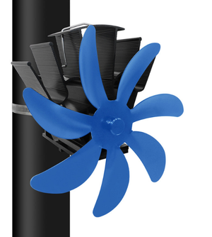 Ventilateur Cheminée Magnétique - Sans électricité - Jusqu'à 350°C - Silencieux Ventilateur Poêle Sans électricité