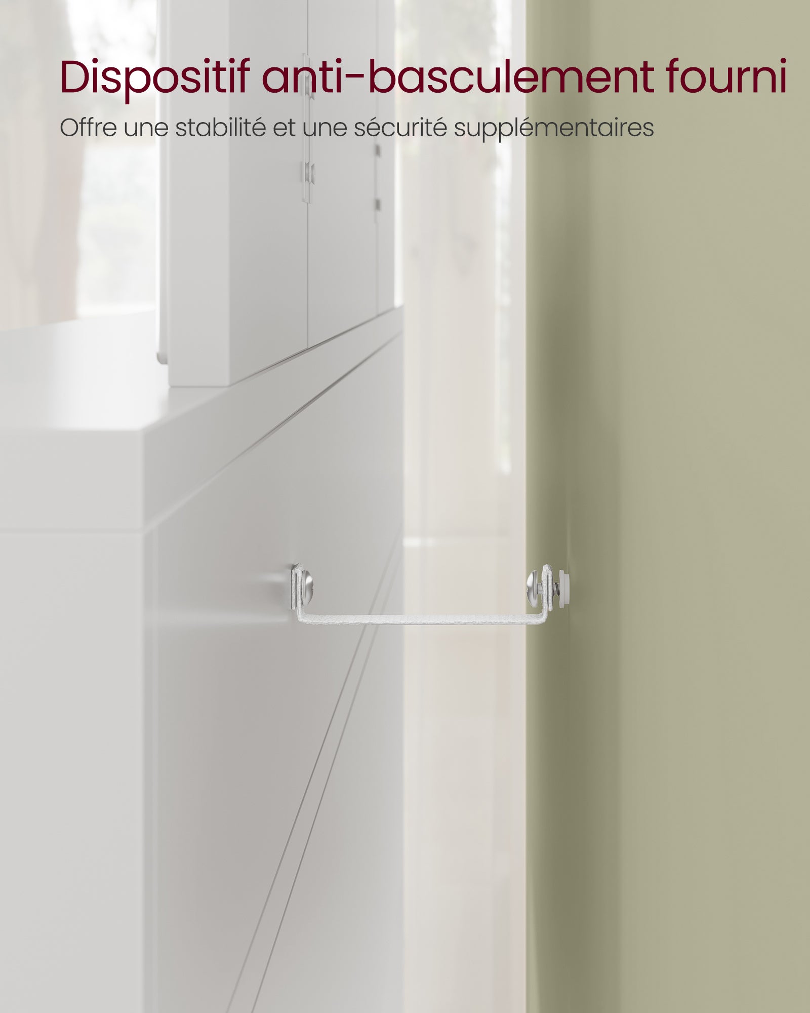 Coiffeuse Avec 3 Miroirs, 2 Tiroirs Et 3 Compartiments De Rangement, Sans Tabouret, 100 x 40 x 142 cm, Blanc - 5