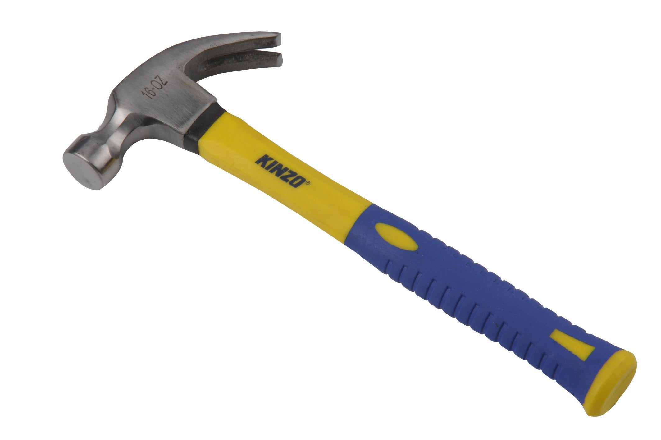 Marteau 300 G Kinzo – Manche Fibre De Verre Antidérapant – Pour Bricolage, Petits Travaux De Frappe - 4