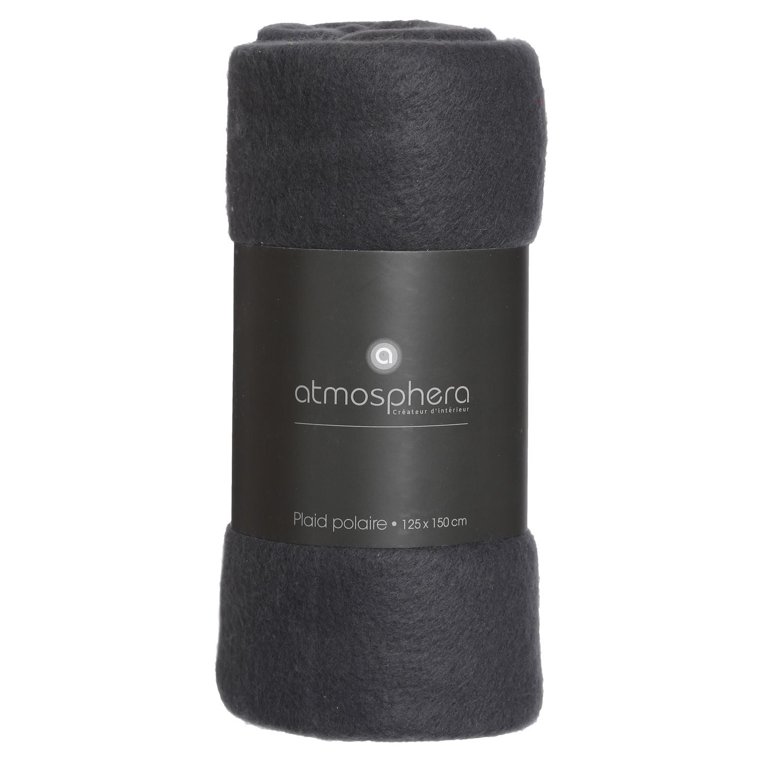 Plaid polaire - 125 x 150 cm - Gris anthracite - 3