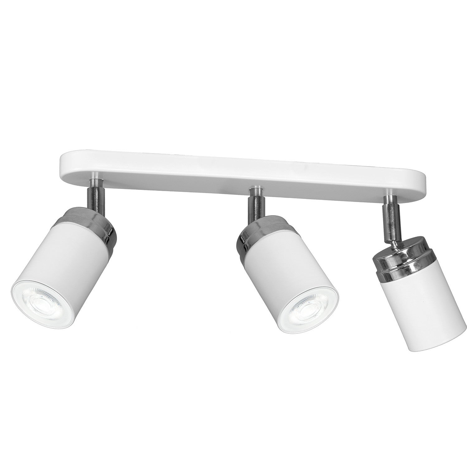 Lampa sufitowa wisząca Reno biały mat-chromowana 3xGU10x15W wym: 17 x 35 x 6 cm metal Luminex