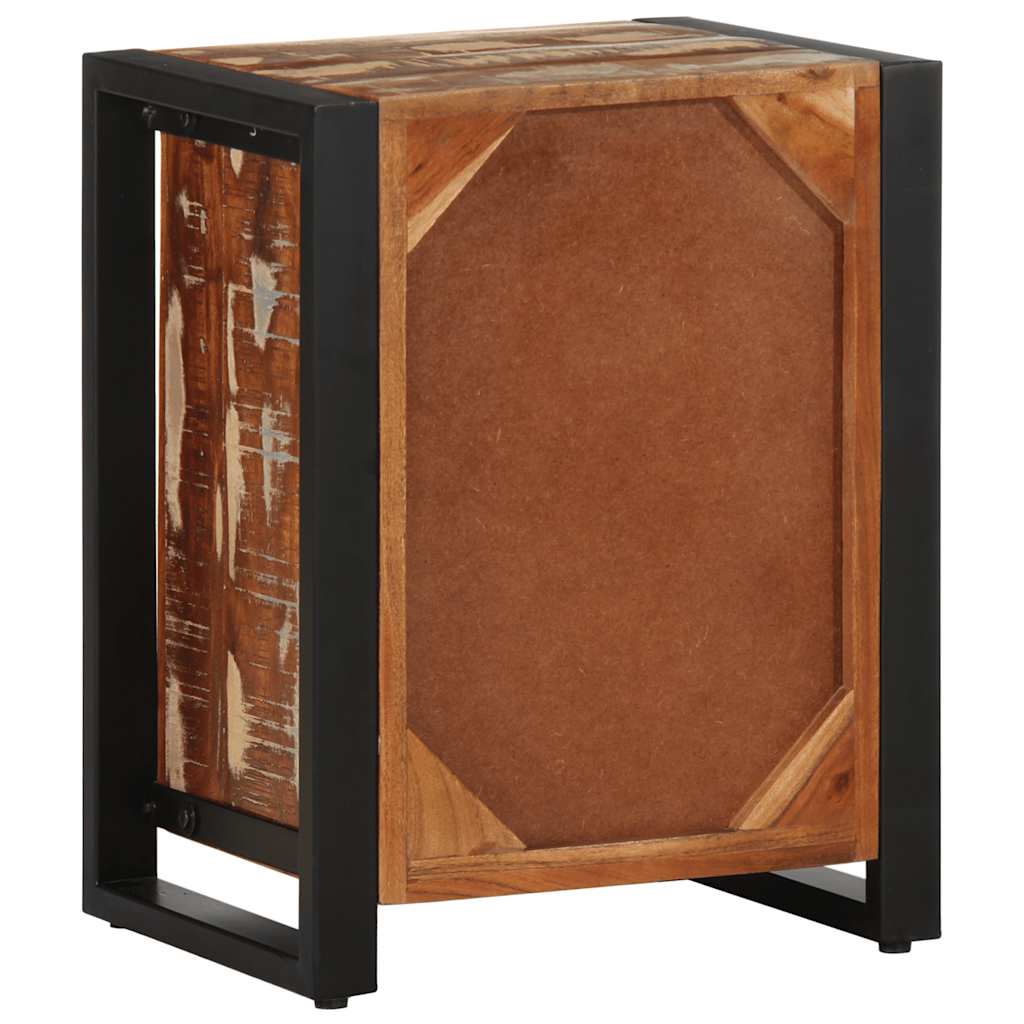 2 pcs Mesas de cabeceira，Mesita de noche，Mesa Auxiliar madeira maciça áspera multicor manga CFW763506 - 6