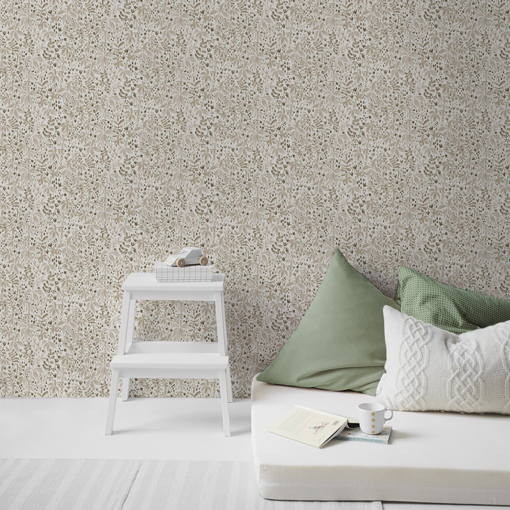 Papier peint intissé Penney vintage 1005 x 52cm Sable | Leroy Merlin