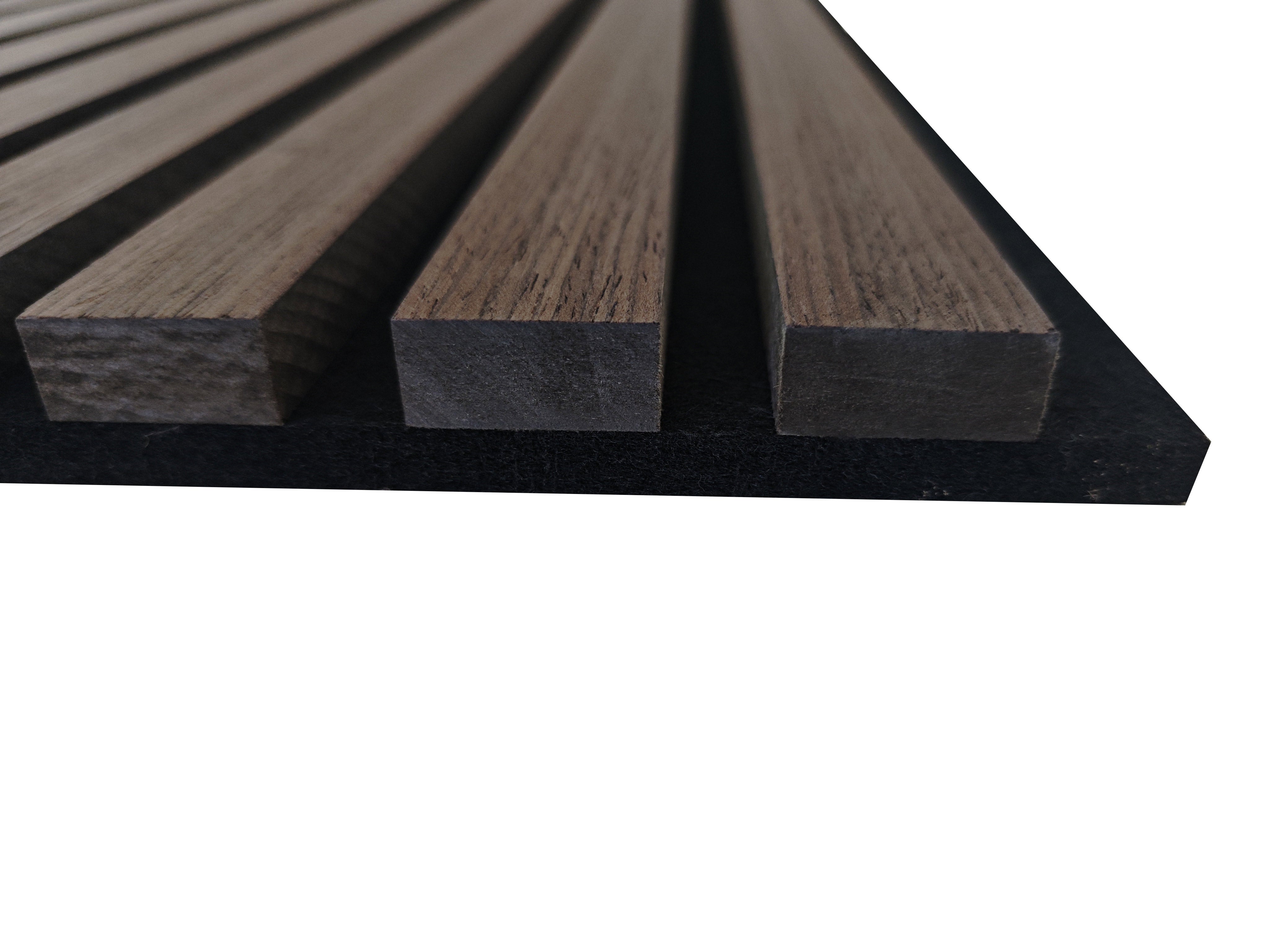 Lot de 3 Panneaux Muraux Décoratifs Acoustiques Bois MDF 240x60cm Noyer AntiBruit, Facile à Poser - 7