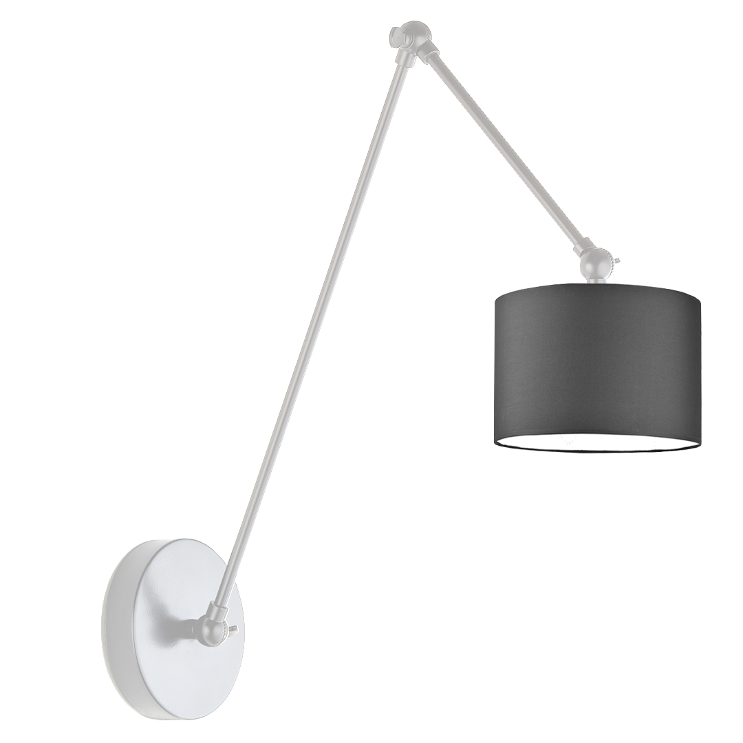 Zdjęcia - Żyrandol / lampa Kinkiet przegubowy lampa ścienna lampa na ścianę regulowany z abażurem walec SOUL II