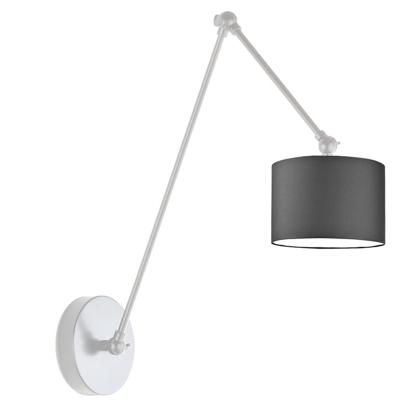 Zdjęcia - Żyrandol / lampa Kinkiet przegubowy lampa ścienna lampa na ścianę regulowany z abażurem walec SOUL II