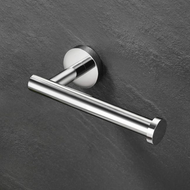 Portarrollos De Papel Higiénico De Acero Inoxidable SUS304 Con Bandeja De Almacenamiento - Sin Necesidad De Perforar, Incluye Pegatina Y Tornillos