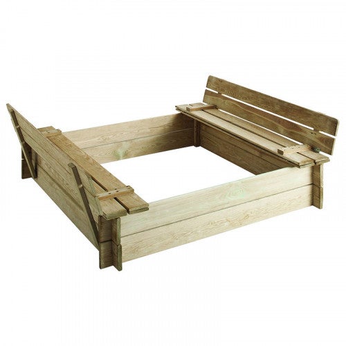 Bac À Sable Carré Avec Bancs Intégrés - 3