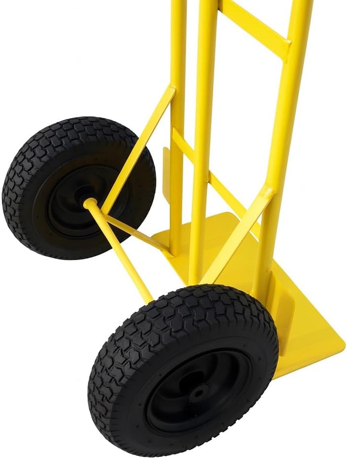 TREPPE Carrinho de carga de 150 kg, carrinho de mão com rodas pneumáticas de 250 x 90 mm para armazém, oficina e mudanças - 5