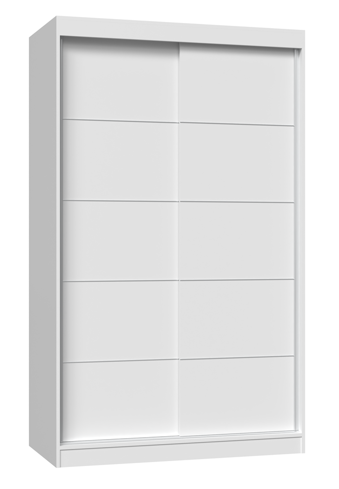 Szafa Przesuwna Topeshop IGA 120 cm Drzwi Ze Szprosami Biel 61x120x200 cm 1 szt.