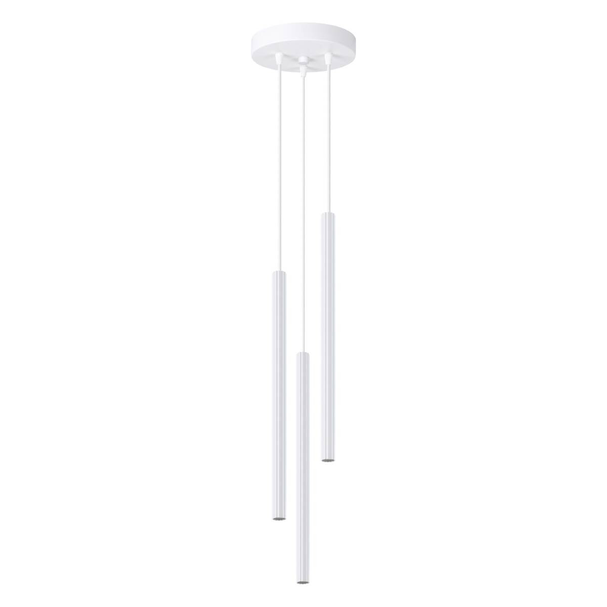 Lampa wisząca Arche biała 3xG9x8W tuba wym: 120 x 20 x 20 cm metal Sollux Lighting