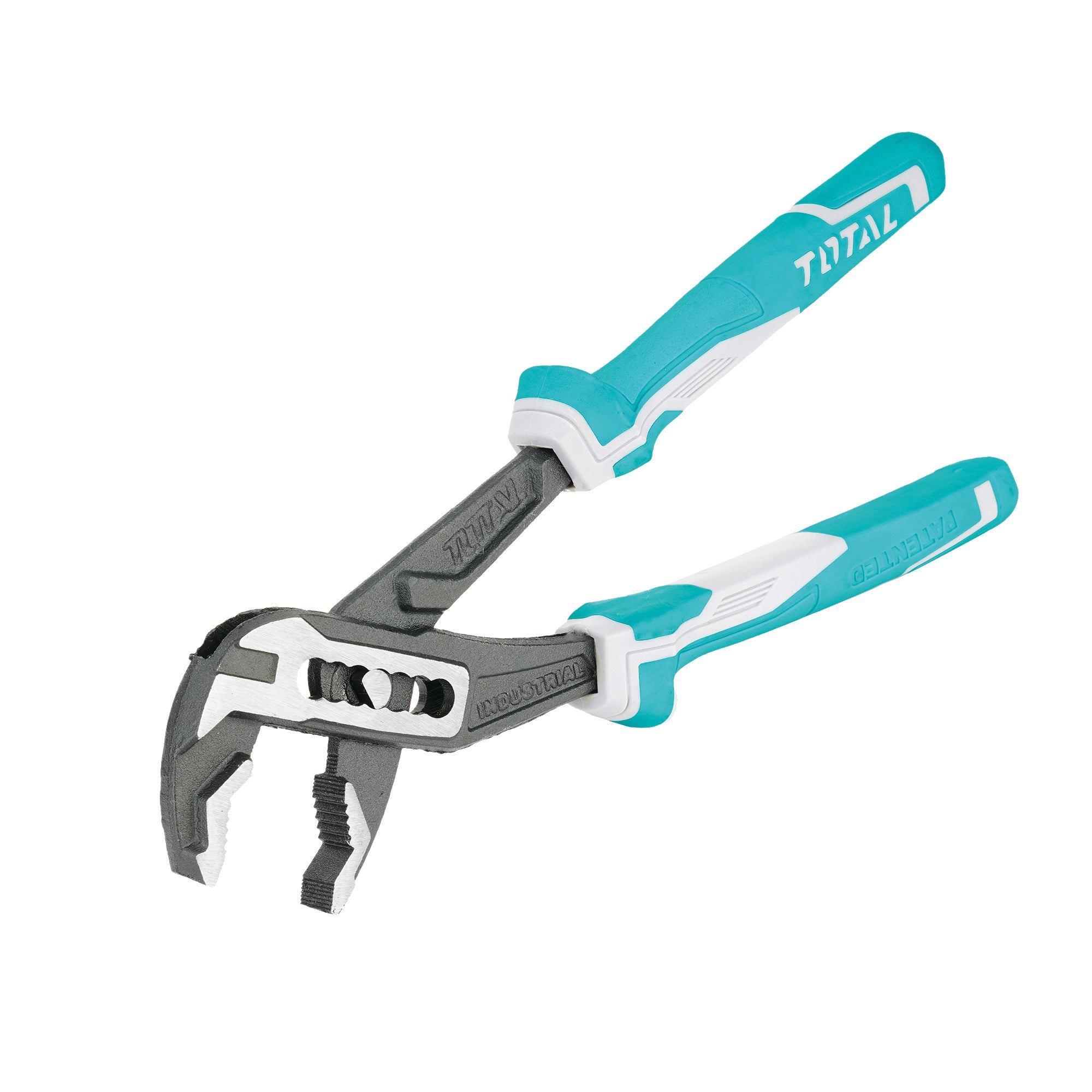 Pince Multiprise Total Tools 250mm - Chrome Vanadium - Ouverture 50mm - Poignée Bimatière - Pour Tuyaux Et Écrous